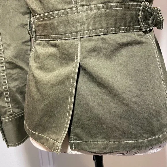J. Crew Military Utility Jacket Olive Green Size XS 100% Cotton - Picture 8 of 10
